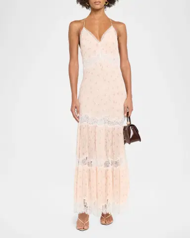 LoveShackFancy Kieva Floral Halter Maxi Dress | Thumbnail 2 LoveShackFancy Kieva Floral Halter Maxi Dress | Thumbnail 2