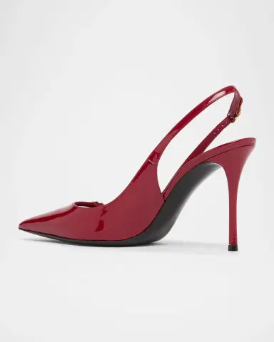 Dolce & Gabbana 90mm DG Vernice Patent Leather Slingback Pumps | Thumbnail 4 Dolce & Gabbana 90mm DG Vernice Patent Leather Slingback Pumps | Thumbnail 4