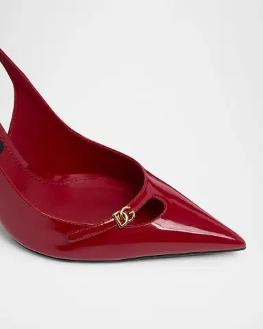 Dolce & Gabbana 90mm DG Vernice Patent Leather Slingback Pumps | Thumbnail 5 Dolce & Gabbana 90mm DG Vernice Patent Leather Slingback Pumps | Thumbnail 5