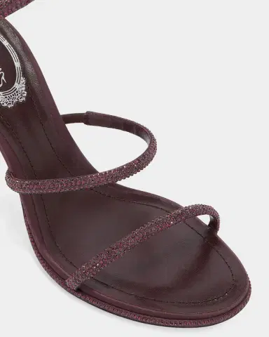 Rene Caovilla 105mm Cleo Embellished Satin Snake-Wrap Sandals | Thumbnail 4 Rene Caovilla 105mm Cleo Embellished Satin Snake-Wrap Sandals | Thumbnail 4