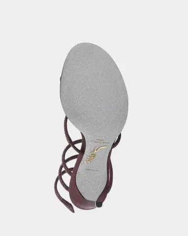 Rene Caovilla 105mm Cleo Embellished Satin Snake-Wrap Sandals | Thumbnail 5 Rene Caovilla 105mm Cleo Embellished Satin Snake-Wrap Sandals | Thumbnail 5