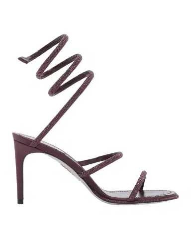 Rene Caovilla 105mm Cleo Embellished Satin Snake-Wrap Sandals | Thumbnail 1 Rene Caovilla 105mm Cleo Embellished Satin Snake-Wrap Sandals | Thumbnail 1