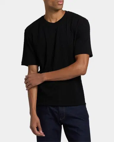 Giorgio Armani Stretch Jersey Crewneck T-Shirt | Thumbnail 4 Giorgio Armani Stretch Jersey Crewneck T-Shirt | Thumbnail 4