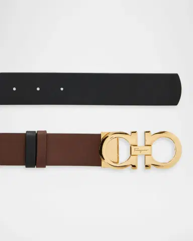 Ferragamo Reversible and Adjustable Leather Gancini belt | Thumbnail 3 Ferragamo Reversible and Adjustable Leather Gancini belt | Thumbnail 3