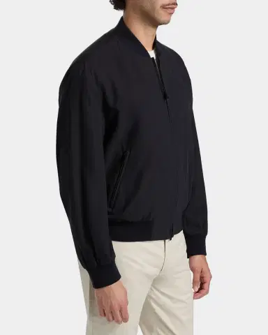 Giorgio Armani Men's Cotton-Blend Bomber Jacket | Thumbnail 7 Giorgio Armani Men's Cotton-Blend Bomber Jacket | Thumbnail 7