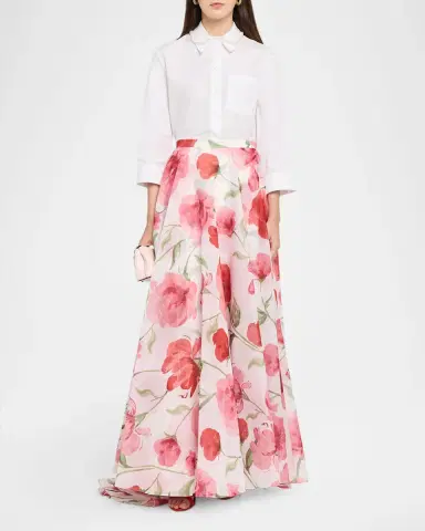 SACHIN BABI Bellamy Floral-Print Organza Maxi Skirt | Thumbnail 2 SACHIN BABI Bellamy Floral-Print Organza Maxi Skirt | Thumbnail 2