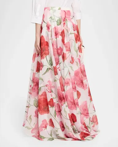 SACHIN BABI Bellamy Floral-Print Organza Maxi Skirt | Thumbnail 3 SACHIN BABI Bellamy Floral-Print Organza Maxi Skirt | Thumbnail 3