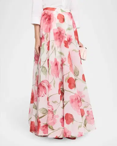 SACHIN BABI Bellamy Floral-Print Organza Maxi Skirt | Thumbnail 4 SACHIN BABI Bellamy Floral-Print Organza Maxi Skirt | Thumbnail 4