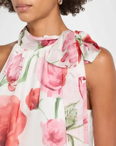 SACHIN BABI Deirdre Floral-Print Chiffon Halter Top | Thumbnail 5 SACHIN BABI Deirdre Floral-Print Chiffon Halter Top | Thumbnail 5