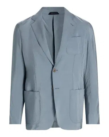 Giorgio Armani Men 's Silk-Blend Single-Breasted Blazer | Thumbnail 1 Giorgio Armani Men 's Silk-Blend Single-Breasted Blazer | Thumbnail 1
