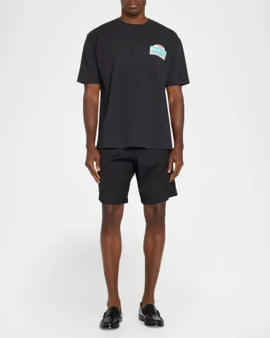 Rhude Tripoli Rally Team Cotton Crewneck T-Shirt | Thumbnail 2 Rhude Tripoli Rally Team Cotton Crewneck T-Shirt | Thumbnail 2