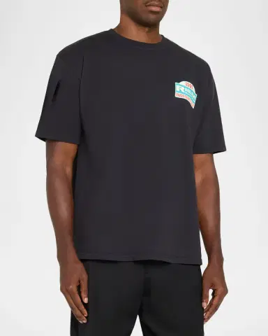 Rhude Tripoli Rally Team Cotton Crewneck T-Shirt | Thumbnail 4 Rhude Tripoli Rally Team Cotton Crewneck T-Shirt | Thumbnail 4