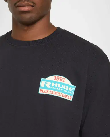 Rhude Tripoli Rally Team Cotton Crewneck T-Shirt | Thumbnail 5 Rhude Tripoli Rally Team Cotton Crewneck T-Shirt | Thumbnail 5