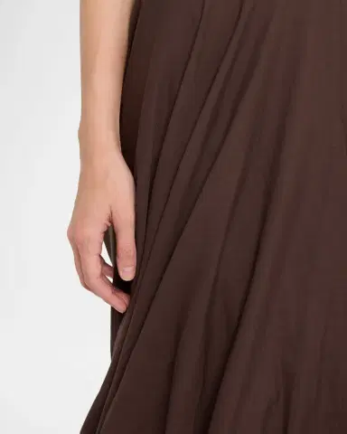 TOTEME Cocoon Drape Cotton-Blend Midi Skirt | Thumbnail 5 TOTEME Cocoon Drape Cotton-Blend Midi Skirt | Thumbnail 5