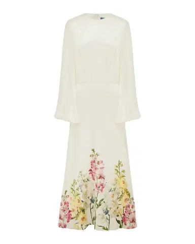 LEO LIN Kinsley Bell-Sleeve Floral Maxi Dress | Thumbnail 1 LEO LIN Kinsley Bell-Sleeve Floral Maxi Dress | Thumbnail 1