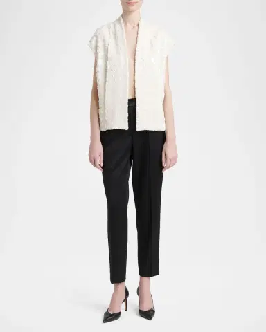 Kiton Sequined Tweed Open Jacket | Thumbnail 2 Kiton Sequined Tweed Open Jacket | Thumbnail 2