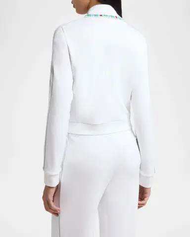 Casablanca Textured Pique Embroidered Track Jacket | Thumbnail 3 Casablanca Textured Pique Embroidered Track Jacket | Thumbnail 3