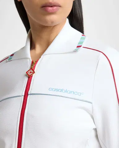 Casablanca Textured Pique Embroidered Track Jacket | Thumbnail 5 Casablanca Textured Pique Embroidered Track Jacket | Thumbnail 5