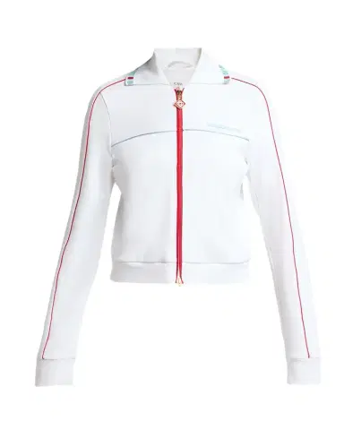 Casablanca Textured Pique Embroidered Track Jacket | Thumbnail 1 Casablanca Textured Pique Embroidered Track Jacket | Thumbnail 1