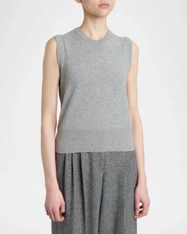 Dolce & Gabbana Cashmere Sleeveless Crewneck Sweater | Thumbnail 4 Dolce & Gabbana Cashmere Sleeveless Crewneck Sweater | Thumbnail 4