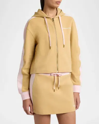 Casablanca Punto Crop Hooded Zip Jacket | Thumbnail 4 Casablanca Punto Crop Hooded Zip Jacket | Thumbnail 4