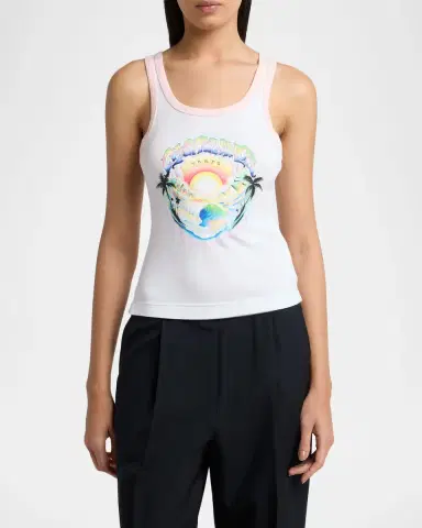 Casablanca Airspray Print Tank Top | Thumbnail 4 Casablanca Airspray Print Tank Top | Thumbnail 4