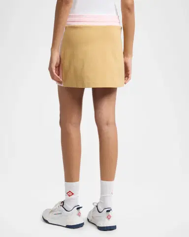 Casablanca Punto Drawstring Mini Skirt | Thumbnail 3 Casablanca Punto Drawstring Mini Skirt | Thumbnail 3
