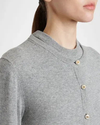 Dolce & Gabbana Pearly Button Cashmere Crewneck Cardigan | Thumbnail 5 Dolce & Gabbana Pearly Button Cashmere Crewneck Cardigan | Thumbnail 5