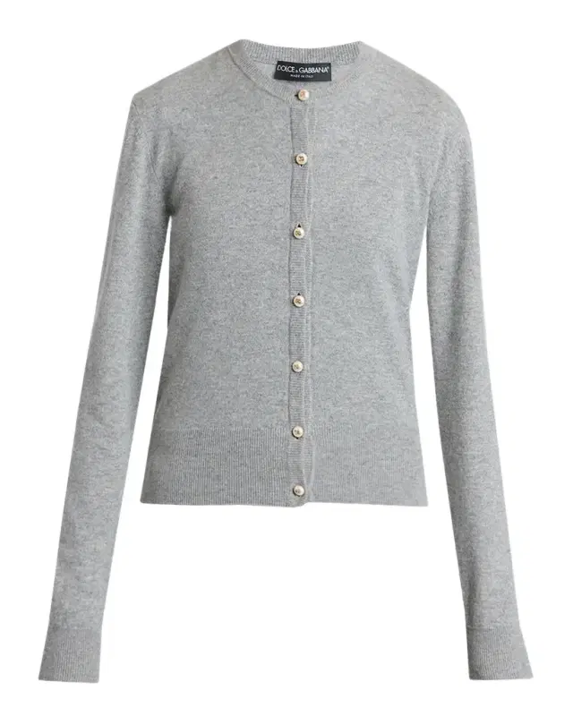 Pearly Button Cashmere Crewneck Cardigan Pearly Button Cashmere Crewneck Cardigan