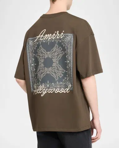 Amiri Men 's Ma Quad Bandana T-Shirt | Thumbnail 3 Amiri Men 's Ma Quad Bandana T-Shirt | Thumbnail 3