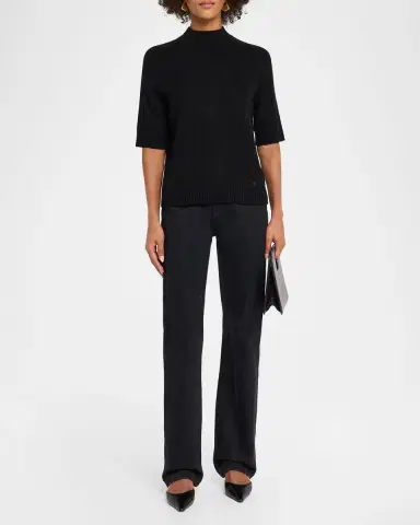 Loulou De Saison Ruth Rib-Knit Cashmere Top | Thumbnail 2 Loulou De Saison Ruth Rib-Knit Cashmere Top | Thumbnail 2