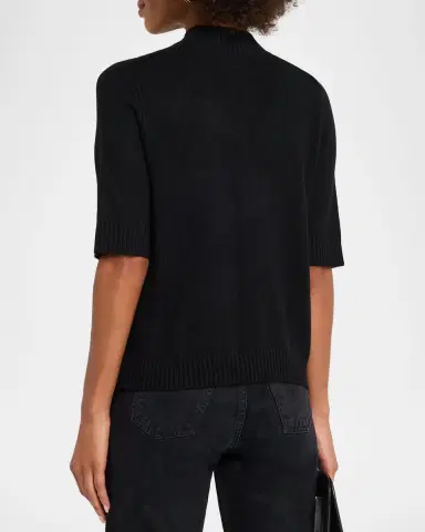 Loulou De Saison Ruth Rib-Knit Cashmere Top | Thumbnail 3 Loulou De Saison Ruth Rib-Knit Cashmere Top | Thumbnail 3