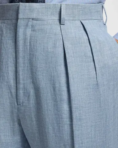 Ralph Lauren Men 's Hand-Tailored Linen-Blend Trousers | Thumbnail 5 Ralph Lauren Men 's Hand-Tailored Linen-Blend Trousers | Thumbnail 5