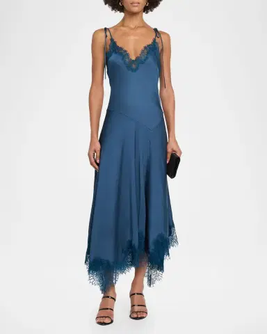 A.L.C. Aleena Satin Lace Maxi Dress | Thumbnail 2 A.L.C. Aleena Satin Lace Maxi Dress | Thumbnail 2