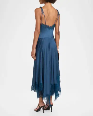 A.L.C. Aleena Satin Lace Maxi Dress | Thumbnail 3 A.L.C. Aleena Satin Lace Maxi Dress | Thumbnail 3
