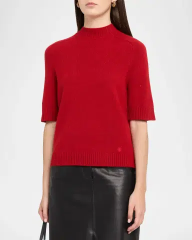 Loulou De Saison Ruth Rib-Knit Cashmere Top | Thumbnail 4 Loulou De Saison Ruth Rib-Knit Cashmere Top | Thumbnail 4