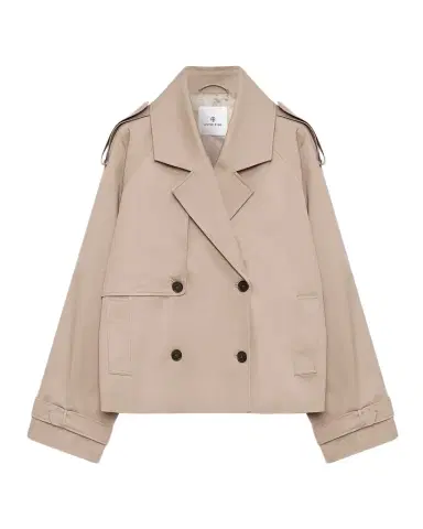 ANINE BING Rickie Cropped Trench Coat | Thumbnail 1 ANINE BING Rickie Cropped Trench Coat | Thumbnail 1