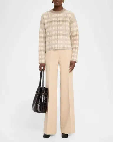 Lafayette 148 New York Glen Plaid Jacquard Brushed Cashmere Sweater | Thumbnail 2 Lafayette 148 New York Glen Plaid Jacquard Brushed Cashmere Sweater | Thumbnail 2