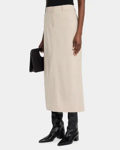 Lafayette 148 New York Stretch Wool Column Trouser Midi Skirt | Thumbnail 4 Lafayette 148 New York Stretch Wool Column Trouser Midi Skirt | Thumbnail 4