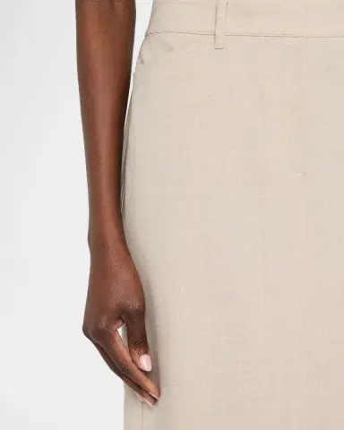 Lafayette 148 New York Stretch Wool Column Trouser Midi Skirt | Thumbnail 5 Lafayette 148 New York Stretch Wool Column Trouser Midi Skirt | Thumbnail 5
