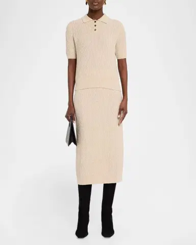Lafayette 148 New York Cable-Knit Cashmere Midi Skirt | Thumbnail 2 Lafayette 148 New York Cable-Knit Cashmere Midi Skirt | Thumbnail 2