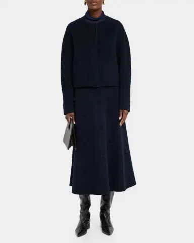 Lafayette 148 New York Crewneck Wool-Cashmere Jacket | Thumbnail 2 Lafayette 148 New York Crewneck Wool-Cashmere Jacket | Thumbnail 2