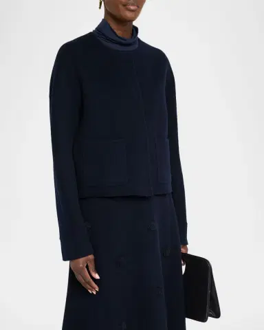 Lafayette 148 New York Crewneck Wool-Cashmere Jacket | Thumbnail 4 Lafayette 148 New York Crewneck Wool-Cashmere Jacket | Thumbnail 4