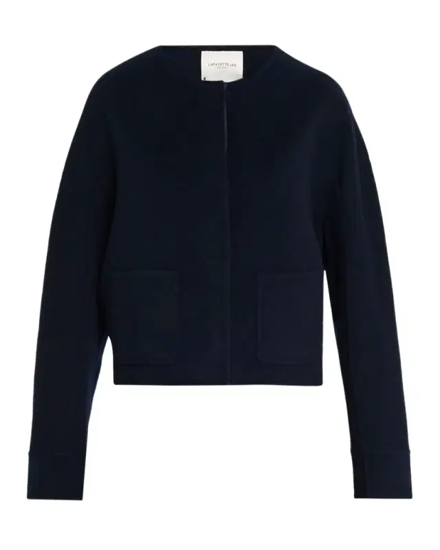 Crewneck Wool-Cashmere Jacket Crewneck Wool-Cashmere Jacket