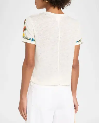 ALICE + OLIVIA Cindy Embellished Crop Top | Thumbnail 3 ALICE + OLIVIA Cindy Embellished Crop Top | Thumbnail 3
