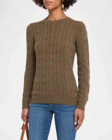 Ralph Lauren Collection Cable-Knit Stretch Silk Sweater | Thumbnail 4 Ralph Lauren Collection Cable-Knit Stretch Silk Sweater | Thumbnail 4