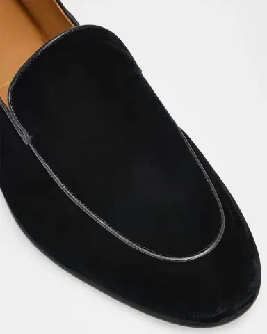TOM FORD Boutique Men's Leo Leather-Trim Velvet Smoking Slippers | Thumbnail 3 TOM FORD Boutique Men's Leo Leather-Trim Velvet Smoking Slippers | Thumbnail 3