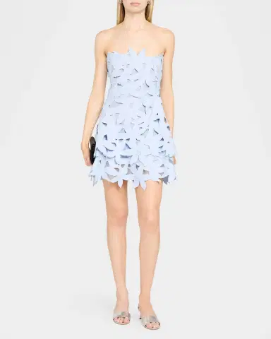 Simkhai Miri Floral Embroidered Mini Dress | Thumbnail 2 Simkhai Miri Floral Embroidered Mini Dress | Thumbnail 2