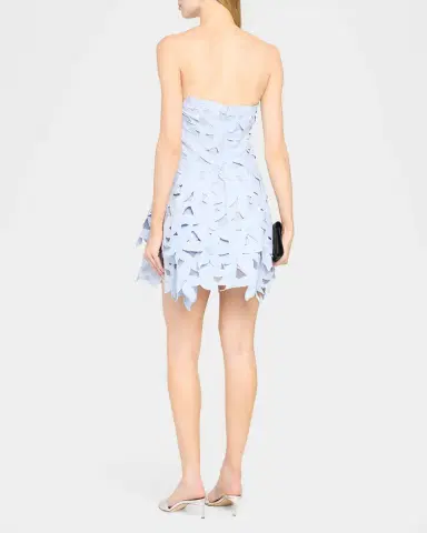 Simkhai Miri Floral Embroidered Mini Dress | Thumbnail 3 Simkhai Miri Floral Embroidered Mini Dress | Thumbnail 3
