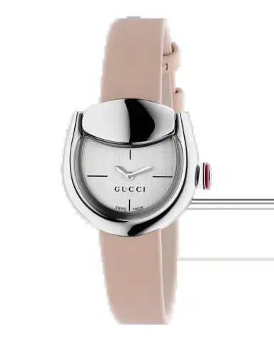 Gucci Horsebit Beige Pink Leather Strap Watch, 27x23mm | Thumbnail 2 Gucci Horsebit Beige Pink Leather Strap Watch, 27x23mm | Thumbnail 2